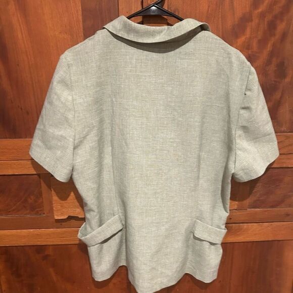 Scarlett vintage blouse short sleeve size 14 - Picture 7 of 7